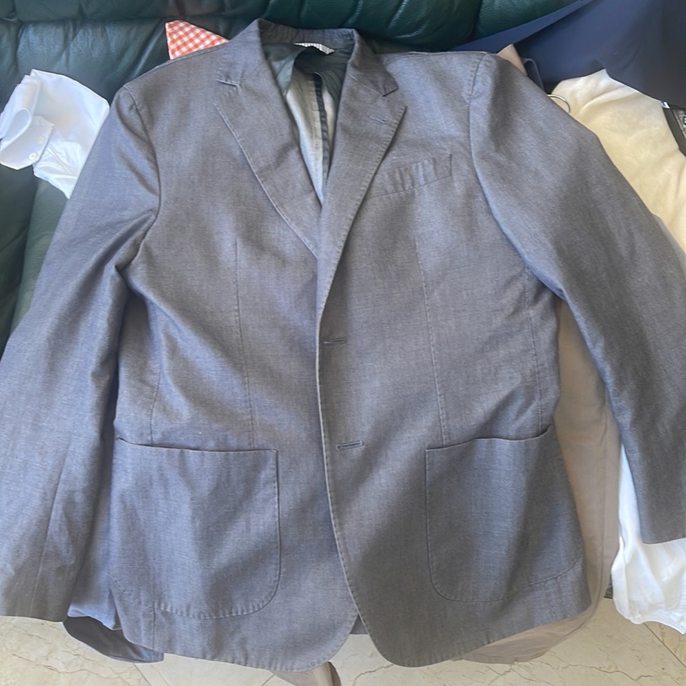 MICHAEL BASTIAN Woven 100% Wool Mens Blazer Sport Coat Jacket